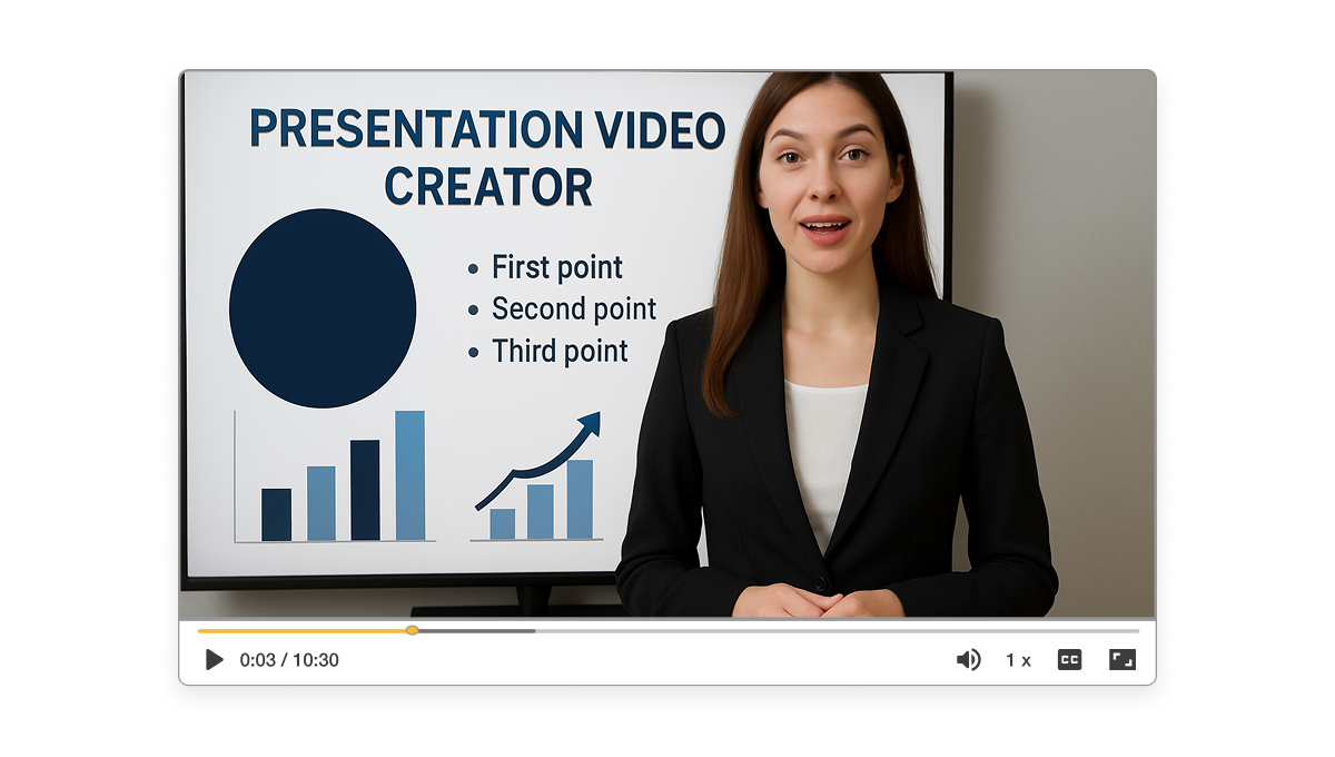 Deliver presentations professionally with Visla’s AI presentation video maker that turns slides into polished video content.